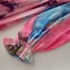 Women's Bohemian Floral Print Chiffon Dress Ruffles Flare Sleeve Eleagnt Party Prom Dresses