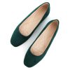 Flats for Women Comfortable Solid Color Soft Flats Square Toe Ballet Casual Work Shoes Dressy Slip-ons Loafers