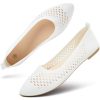 Women's Flats Shoes Women Comfortable Dress Shoes Black Pointed Toe Flats Ballet Mesh Knit Flat Dressy Slip on Business Casual