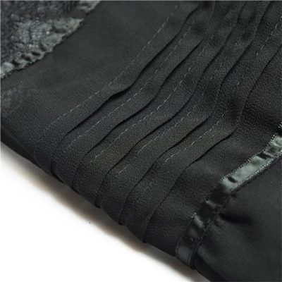 Women's Vintage Patchwork Lace Maxi Dress Bell Sleeve Pleated High Waist Slim A-Line Party Dresses