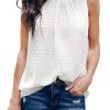 61Ze6Hc5YiL.jpg Womens Casual Sleeveless Shirts Halter Neck Leopard Print Tank Top and Blouses