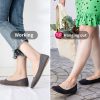 Women’s Black Flats Shoes Comfortable Suede Pointed Toe Slip On Casual Ballet Flats Dress Shoes Nude Flats