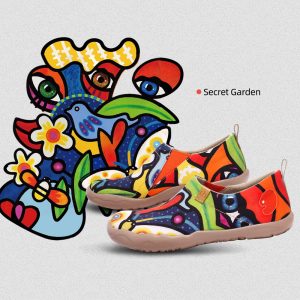 Women's Artistic Slip-On Shoes Vibrant Floral Casual Loafers Lightweight Comfortable Travel Footwear