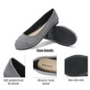 Women's Wide Width Flats Shoes - Casual Comfortable Round Toe Plus Size Ballet Shoes.