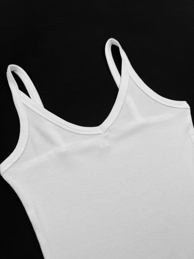 71rOoEsmttL.jpg Womens Spaghetti Strap V-Neck Ribbed Tank Tops for Women 2025 Slim Fitted Soft Camisole Basic Layering Shirts