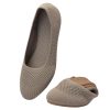Women’s Ballet Flat Shoes Dress Shoes Knit Round Toe Slip On Ballerina Walking Flats Shoes for Woman Low Wedge Casual