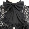 81Q2j-XNKhL.jpg Victorian Blouse Womens Gothic Shirt Vintage Long Sleeve Lotus Ruffle Tops