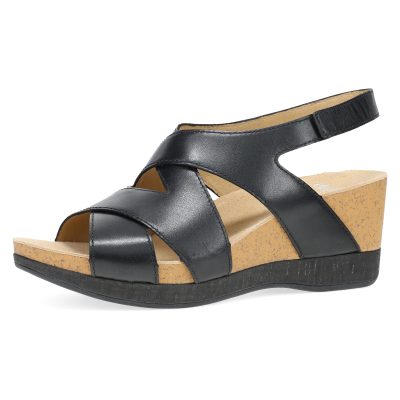 Shyla Wedge Sandal for Women - Cork/EVA Wedge with Arch Support -Fully Adjustable Straps-Lightweight Rubber Outsole