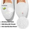 Women's Sparkly Flats Shoes Shiny Mesh Loafers Shoes Soft Memory Foam Flats