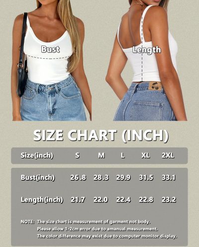91X0P0ZvpfL.jpg Womens Spaghetti Strap V-Neck Ribbed Tank Tops for Women 2025 Slim Fitted Soft Camisole Basic Layering Shirts